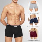 IGOLUMON Men's Bamboo Boxer Briefs 6 Pack