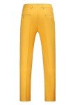 MOGU Men's Slim Fit Casual Dress Pants - Yellow