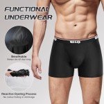 IGOLUMON Men's Bamboo Boxer Briefs 6 Pack