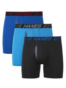 Hanes X-Temp Men's Boxer Briefs 3-Pack, Large