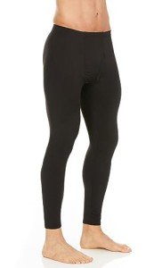 Men's Thermal Long Johns Leggings - Black