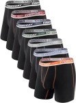 Separatec Men's Stretch Cotton Boxer Briefs - 7 Pack