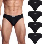 Wirapara Men's Super Soft MicroModal Briefs 4-Pack