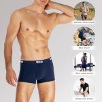 IGOLUMON Men's Bamboo Boxer Briefs 6 Pack