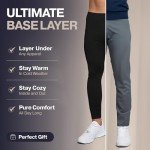 Men's Thermal Long Johns Leggings - Black