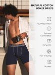 Separatec Men's Stretch Cotton Boxer Briefs - 7 Pack