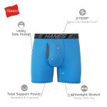 Hanes X-Temp Men's Boxer Briefs 3-Pack, Large