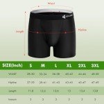 IGOLUMON Men's 6-Pack Soft Bamboo Boxer Briefs