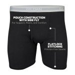 Gildan Men's Black Boxer Briefs 5-Pack, XX-Large