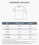 David Archy Men's 3 Pack Soft V-Neck Undershirts