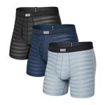 Saxx Men's Cooling Cotton Boxer Briefs - 3 Pack