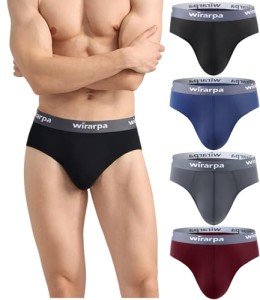 Wirarpa Men's Modal Briefs 4-Pack - Silky Feel
