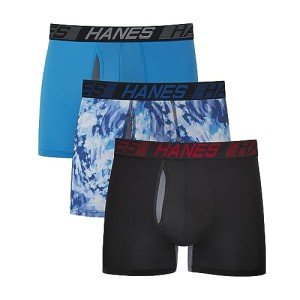 Hanes X-Temp Men's Trunks, 3-Pack, Moisture Wicking