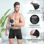 Bamboo Rayon Men's Boxer Briefs - 6 Pack