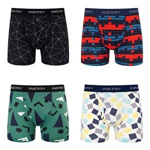 Men's Stretchy Sports Boxer Briefs - 4 Pack