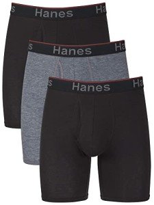 Hanes Men's Boxer Briefs with Support Pouch - 3 Pack