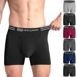 Bamboo Rayon Men's Boxer Briefs - 6 Pack