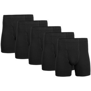 Gildan Men's Black Boxer Briefs Multipack, X-Large