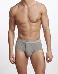 Men's Cotton Briefs 3-Pack in Grey Heather