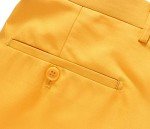 MOGU Men's Slim Fit Casual Dress Pants - Yellow
