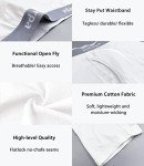 WIRarpa Men's Cotton Boxer Briefs, Open Fly, 4 Pack