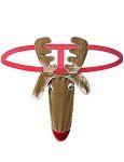 YAMTHR Reindeer Pattern Mankini Thong for Men
