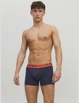 JACK & JONES Men's Burgundy Trunks 3-Pack