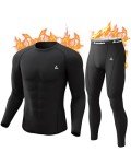 Men’s Thermal Fleece Lined Long Johns Set