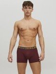 JACK & JONES Men's Burgundy Trunks 3-Pack