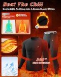 Men’s Thermal Fleece Lined Long Johns Set