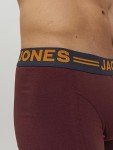 JACK & JONES Men's Burgundy Trunks 3-Pack