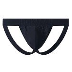 JOCKMAIL Men's Black Jockstrap Athletic Supporter, Large