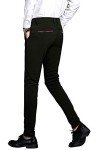 Men's Slim Fit Stretch Dress Pants - Black