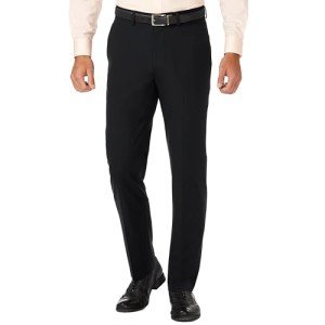 Haggar Men's Slim Fit Dress Pants - Black 36x30