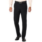 Haggar Men's Slim Fit Dress Pants - Black 36x30