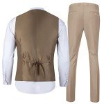 Men's Slim Fit Champagne Suit Set - Tuxedo