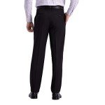Haggar Men's Comfort Dress Pants - Black, Straight Fit