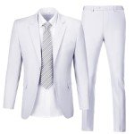 Men's Slim Fit 2-Piece Suit for Weddings