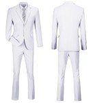 Men's Slim Fit 2-Piece Suit for Weddings