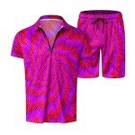 Men's Yellow Tracksuit & Gray Hoodie Set