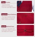 Slim Fit Red 2-Piece Men's Suit Set