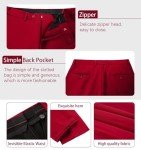 Slim Fit Red 2-Piece Men's Suit Set