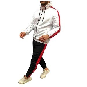 Big & Tall Men's Green Sport Coat Tracksuit Set