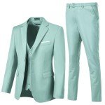Mint Green Slim Fit 3-Piece Men’s Tuxedo Set