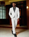 COOFANDY Men's Lightweight 2-Piece Suit Set, White