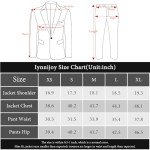 Men's Slim Fit Plaid Tuxedo Suit Set - Pink