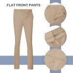 SISAVE Men's Khaki Slim Fit Suit Set