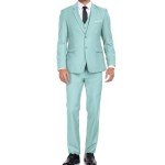 Mint Green Slim Fit 3-Piece Men’s Tuxedo Set