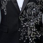 Luxury Men's Embroidered Tuxedo Suit Set