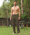 RPOVIG Men's Casual Linen Pants Set - Green
